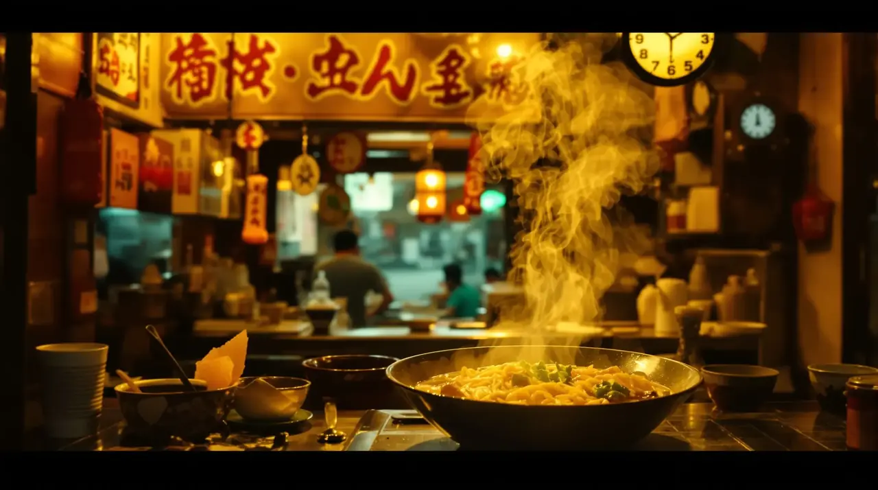 深夜一碗热汤面 - 美食封面